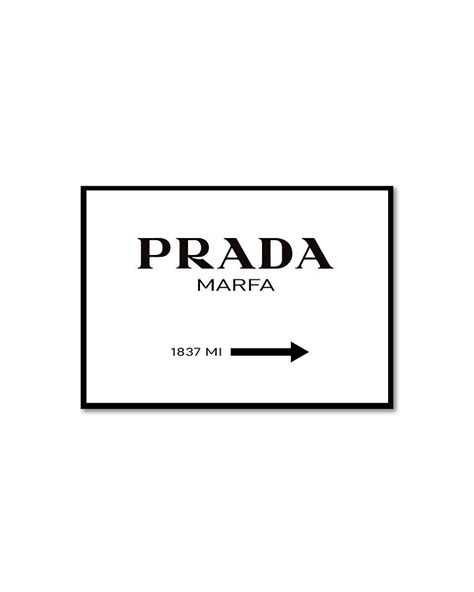 quadro prada originale|prada marfa logo.